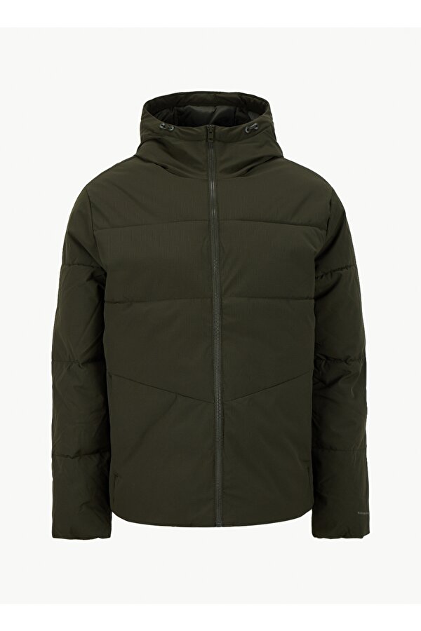 Jack & Jones Bordo Erkek Mont 12283517_JJGLOBAL PUFFER JACKET