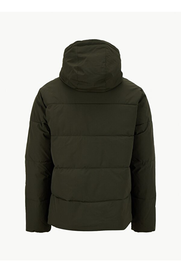 Jack & Jones Bordo Erkek Mont 12283517_JJGLOBAL PUFFER JACKET