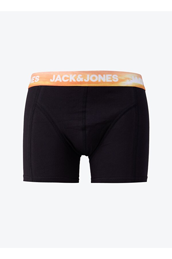 Jack & Jones Koyu Siyah Erkek Boxer JACLUCA SOLID TRUNK SN TRY