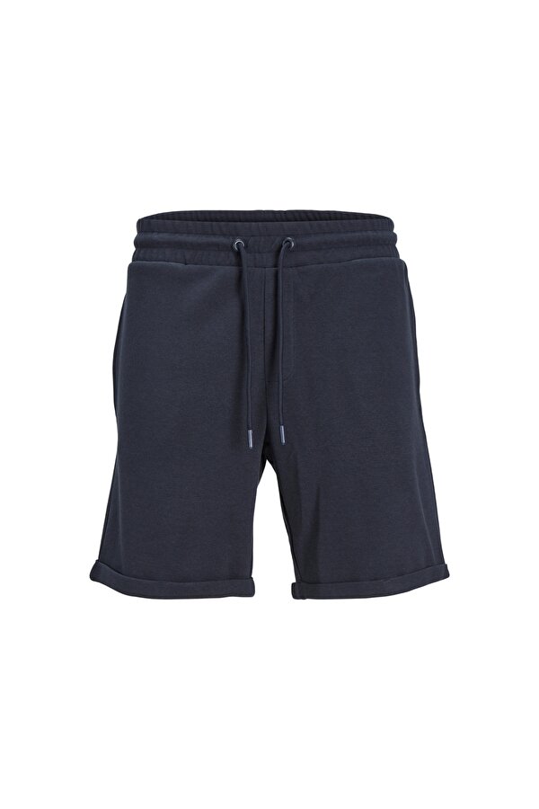 Jack & Jones Comfort Fit Lacivert Erkek Sweat Şort JPSTSMART SWEAT SHORTS AM
