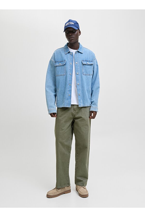 Jack & Jones Normal Bel Baggy Yeşil Erkek Denim Pantolon 12270838_JPSTALEX JJORIGINAL 017 ST