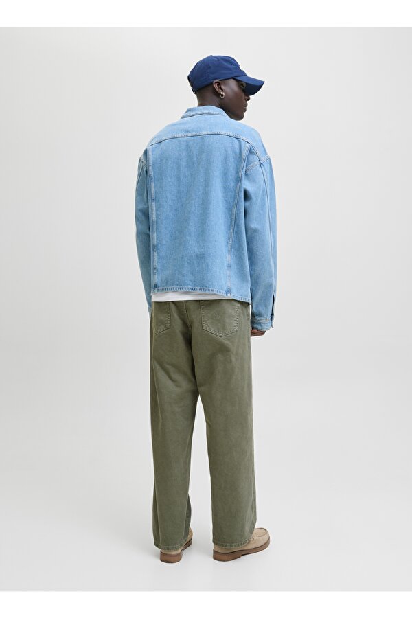 Jack & Jones Normal Bel Baggy Yeşil Erkek Denim Pantolon 12270838_JPSTALEX JJORIGINAL 017 ST