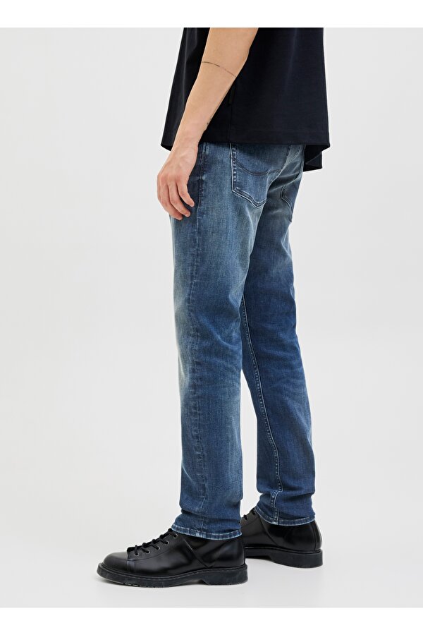 Jack & Jones Düşük Bel Slim Fit Mavi Erkek Denim Pantolon 12278144_JJIGLENN JJORIGINAL CB 820