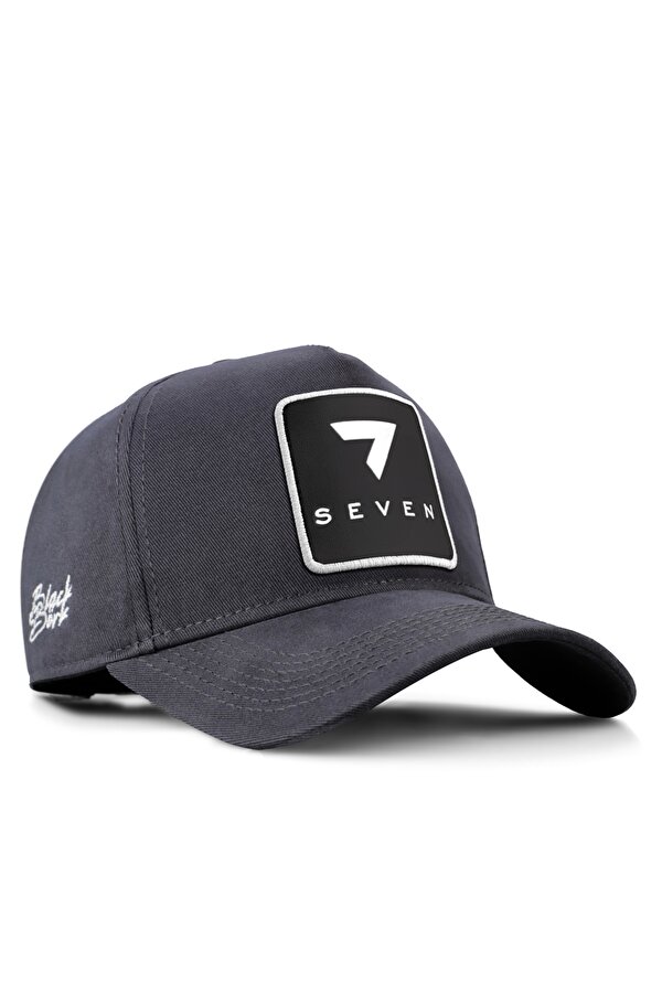 BlackBörk 7 Numara Logolu Antrasit Beyzbol Şapka