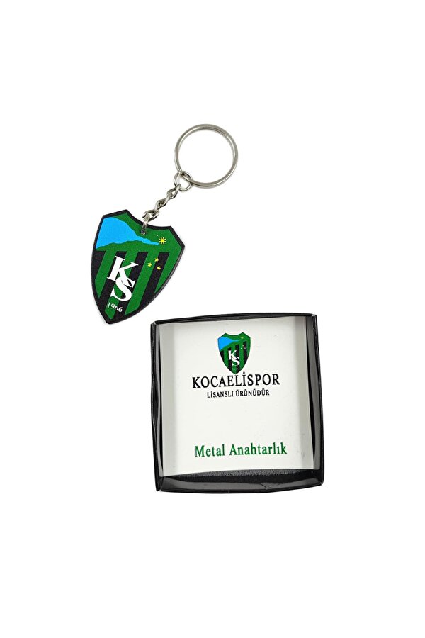 Kocaelispor Lisanslı Metal  Anahtarlık Siyah Arma