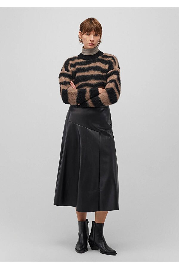 Mavi Kadın Deri Etek M1310606-900