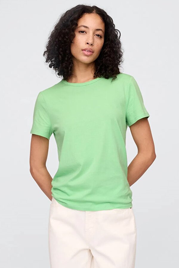 GAP V-SS Fav Crew Solid Kadın Tişört