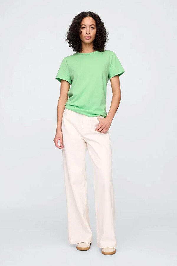 GAP V-SS Fav Crew Solid Kadın Tişört