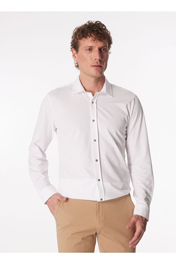 Fabrika Lacivert Erkek Basic Gömlek F4SM-GML 0704