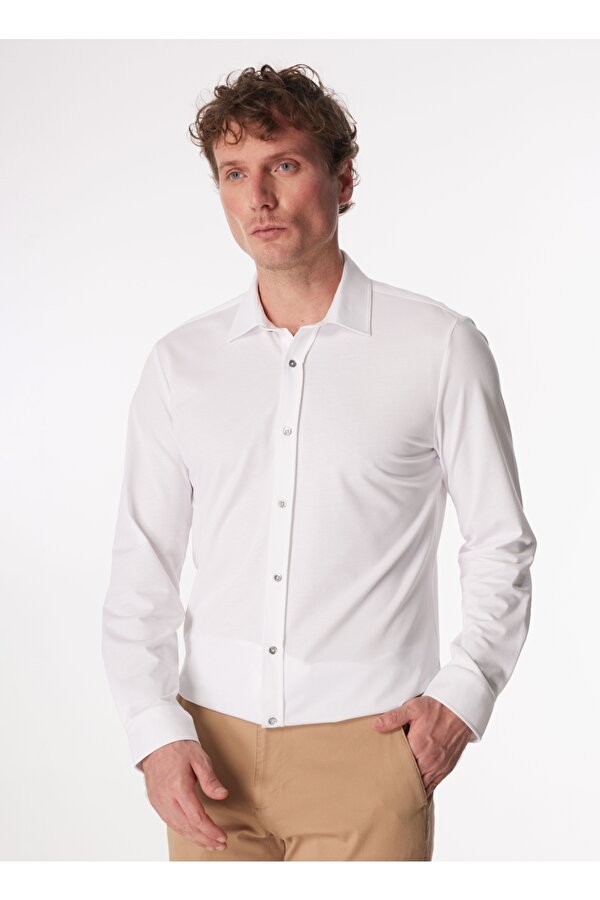 Fabrika Lacivert Erkek Basic Gömlek F4SM-GML 0704