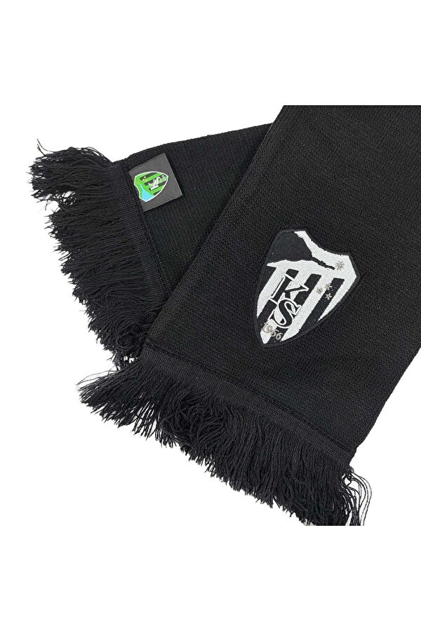 Kocaelispor Lisanslı Triko Atkı Siyah