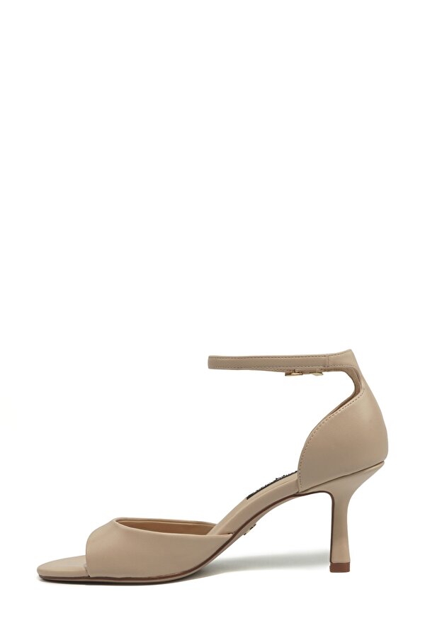 Nine West TUMPEN 6FX Bej Kadın Topuklu Sandalet