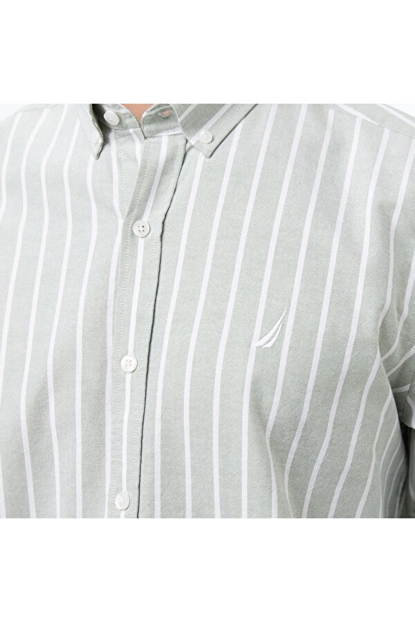 NAUTICA Classic Fit Erkek Çizgili Gömlek W57405T