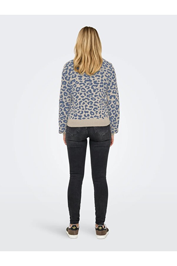 JDY lorraine Animal L/S Pullover Kadın Kazak 15292890