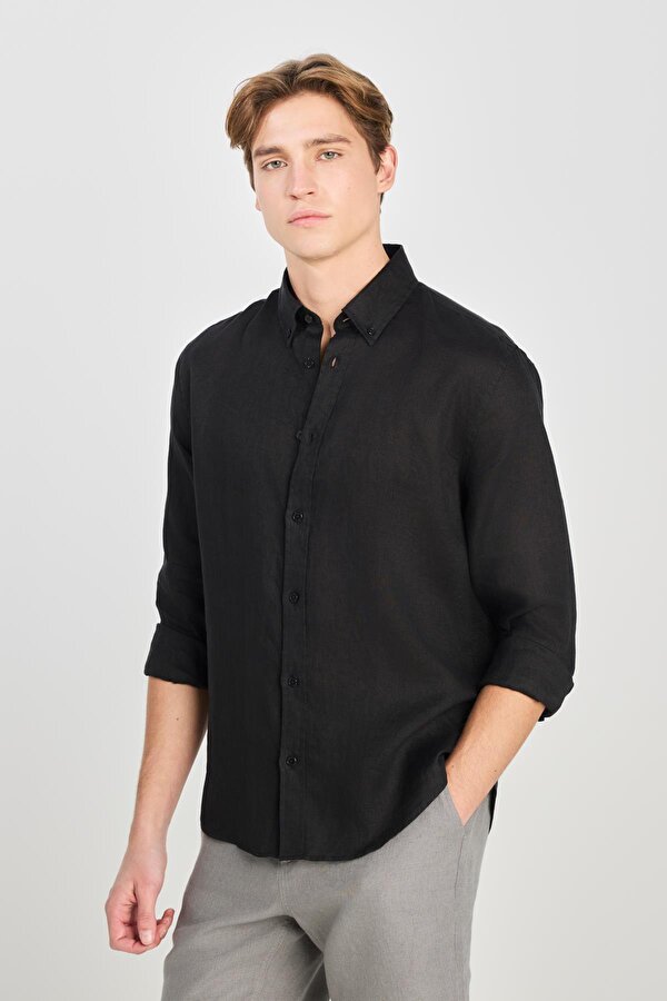 Lee Regular Fit Gömlek Black