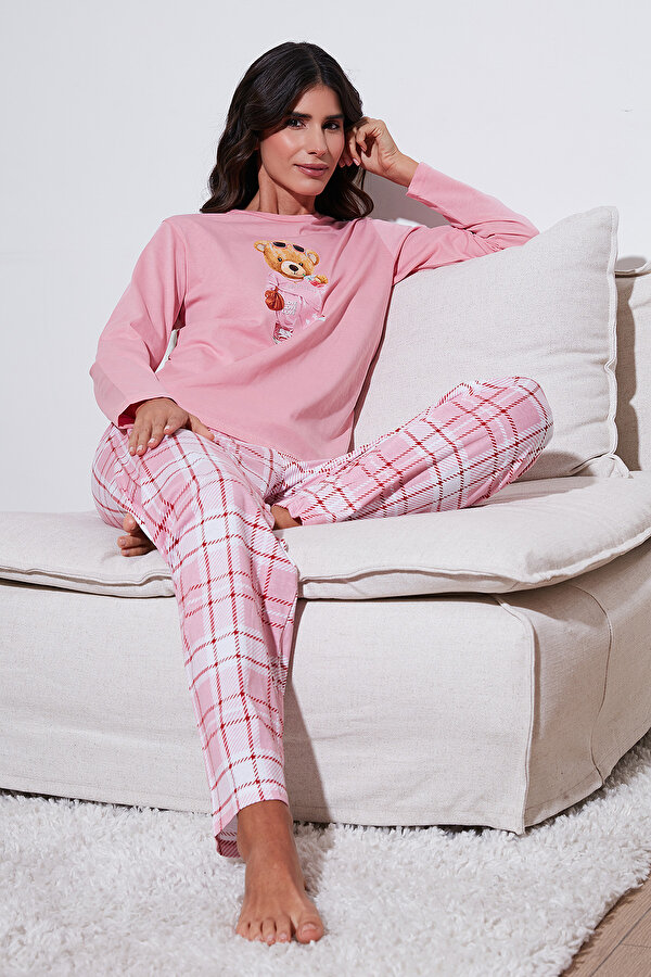 Lela Bayan Pijama Takımı 65723314 PEMBE