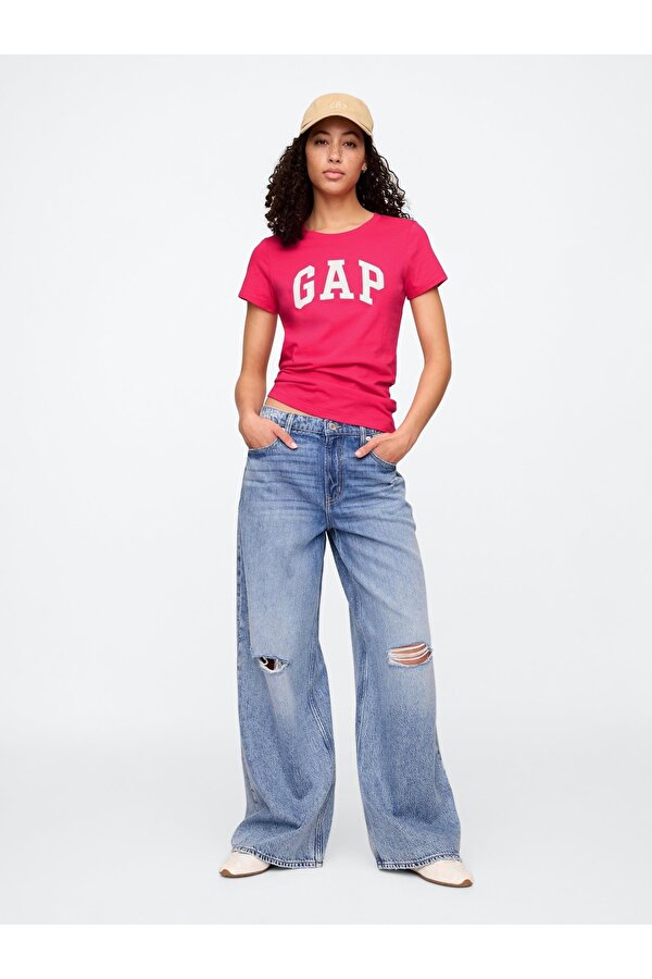GAP 729555008 V-Ss Logo Classic Tee Kadın Tişört