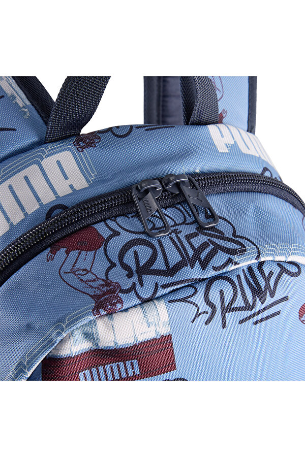 Puma Phase Aop Small Çocuk Mavi Günlük Stil Sırt Çantası 09132404