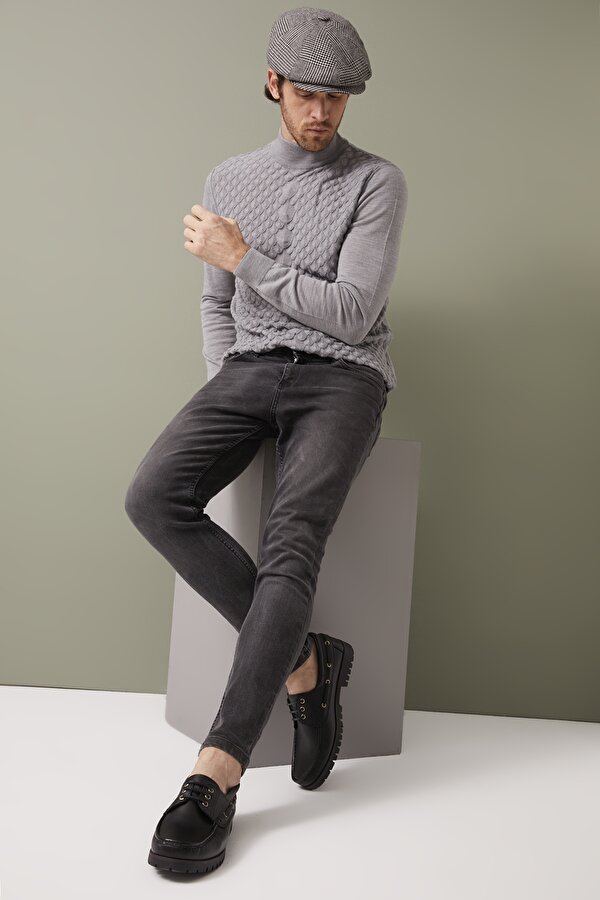 Ziya Erkek Hakiki Deri Ayakkabı 153984ZK03 Siyah