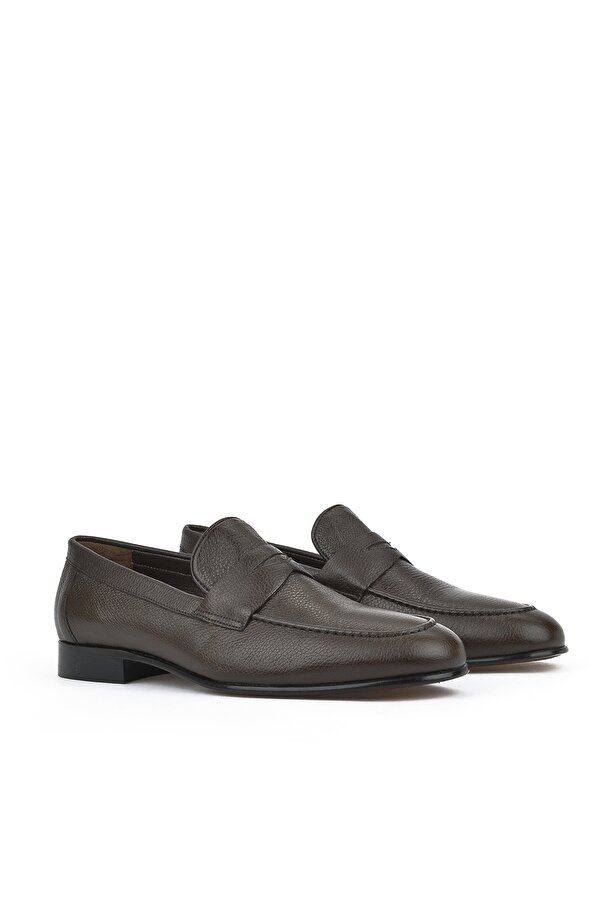 Ziya Erkek Hakiki Deri Ayakkabı 123145 5968 Kahve