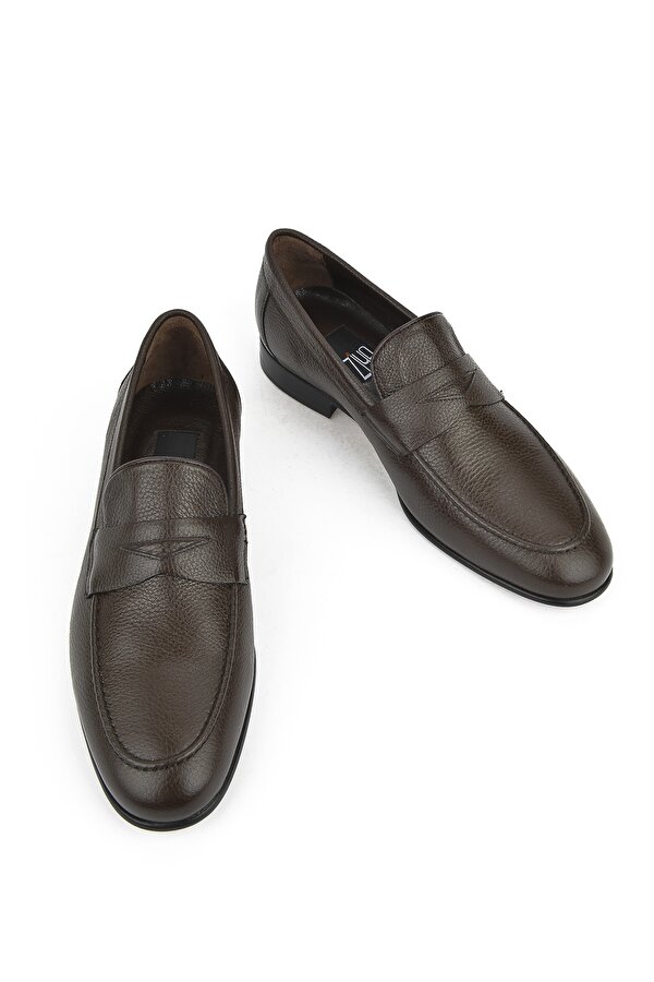 Ziya Erkek Hakiki Deri Ayakkabı 123145 5968 Kahve