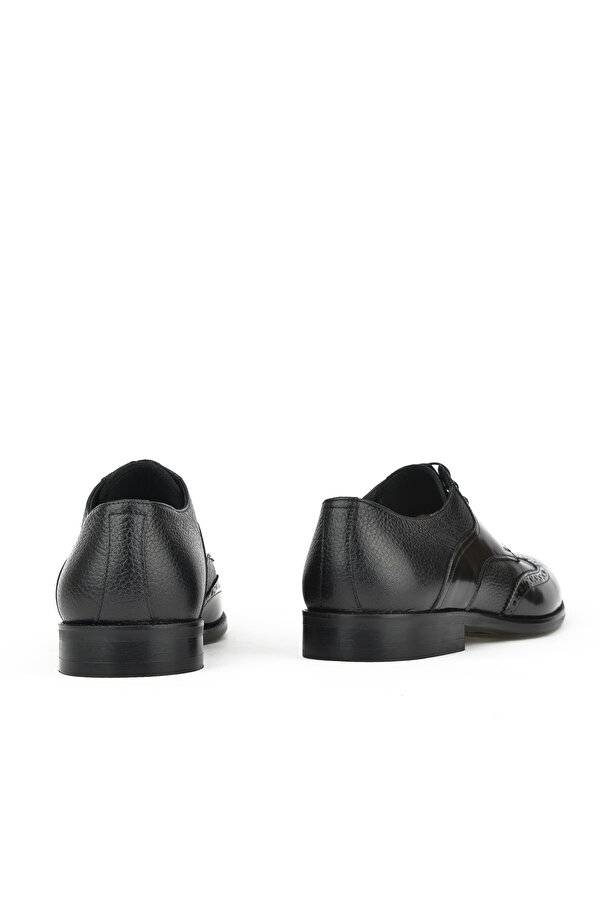 Ziya Erkek Hakiki Deri Ayakkabı 133145Z625 Siyah