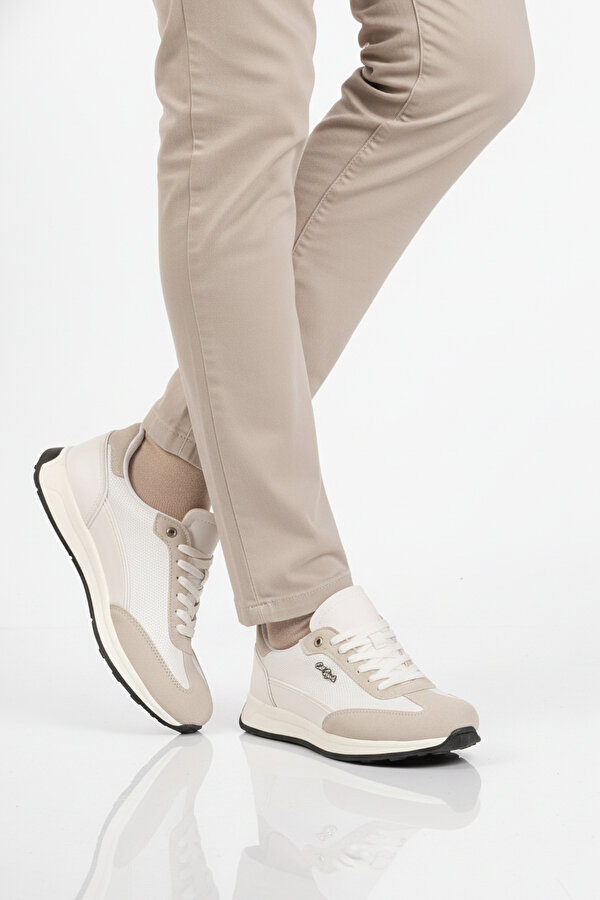 Conteyner 584 Bağcıklı Beyaz Erkek Günlük Ayakkabı