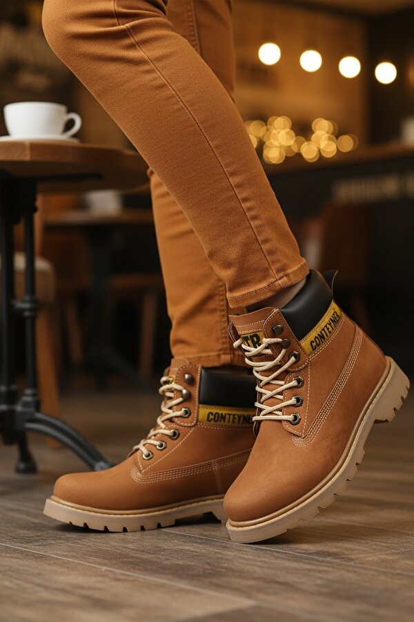 Conteyner 922 Kaymaz Taban Tarçın Nubuk Unisex Bot