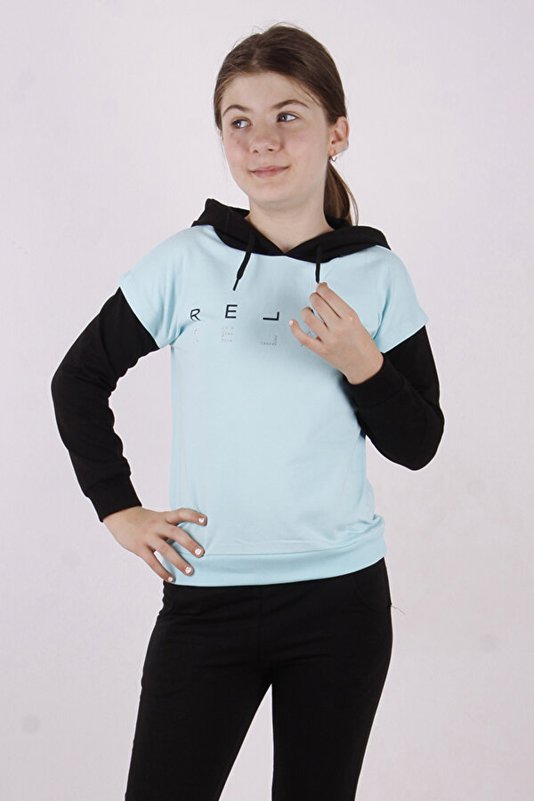 Toontoy Kız Çocuk Relax Baskılı Sweatshirt
