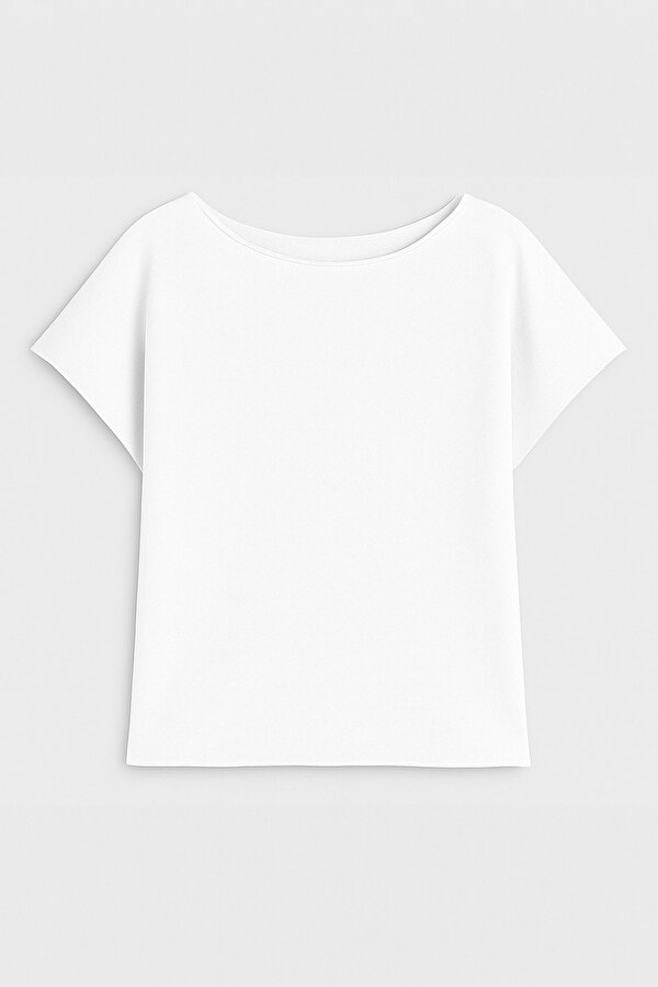 Markapia Woman Kadın V Yaka Kısa Kollu İnce Esnek T-Shirt