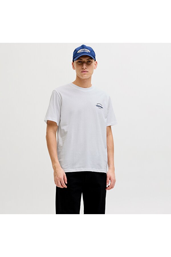 Jack&Jones Brandon Erkek Beyaz Tişört