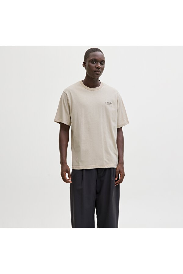 Jack&Jones Archive Graphic Erkek Bej Tişört