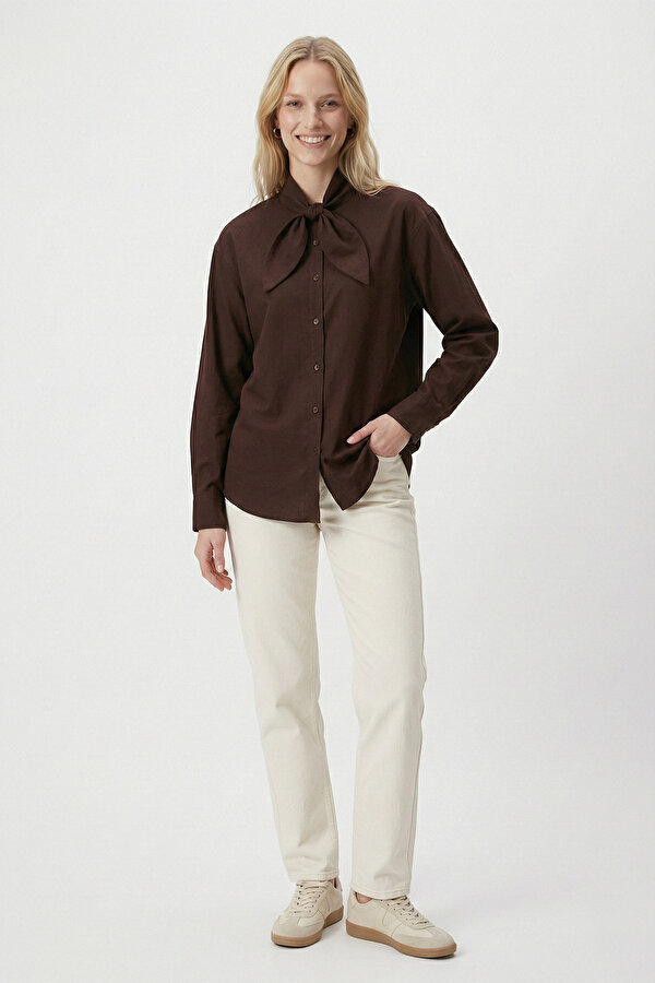 Lela Bayan Gömlek 6925407 KAHVE