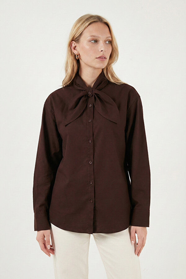 Lela Bayan Gömlek 6925407 KAHVE