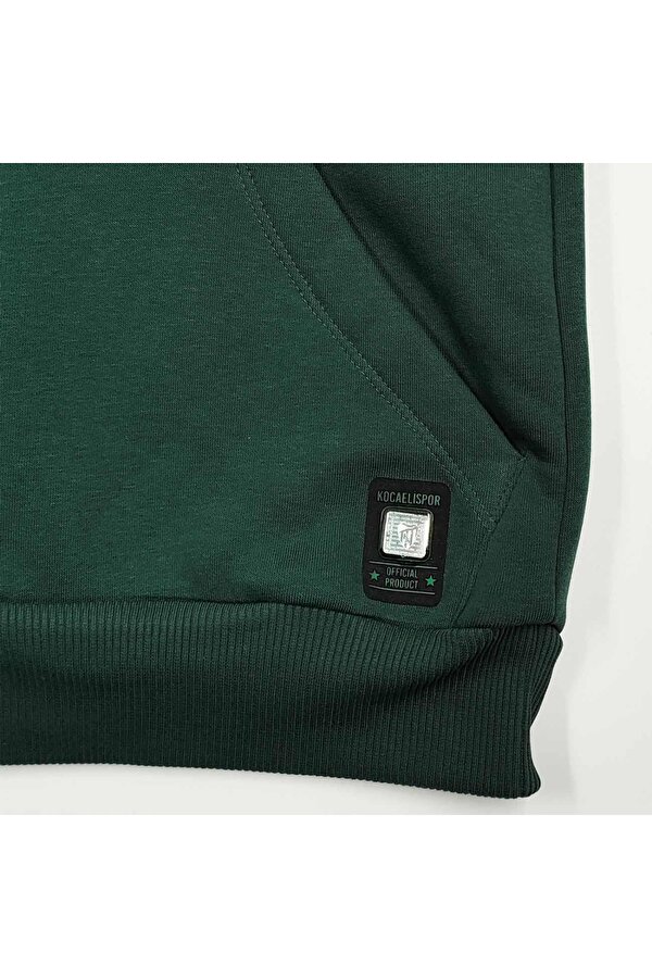 Kocaelispor 25/26 Lisanslı Kapüşonlu Sweatshirt Yeşil