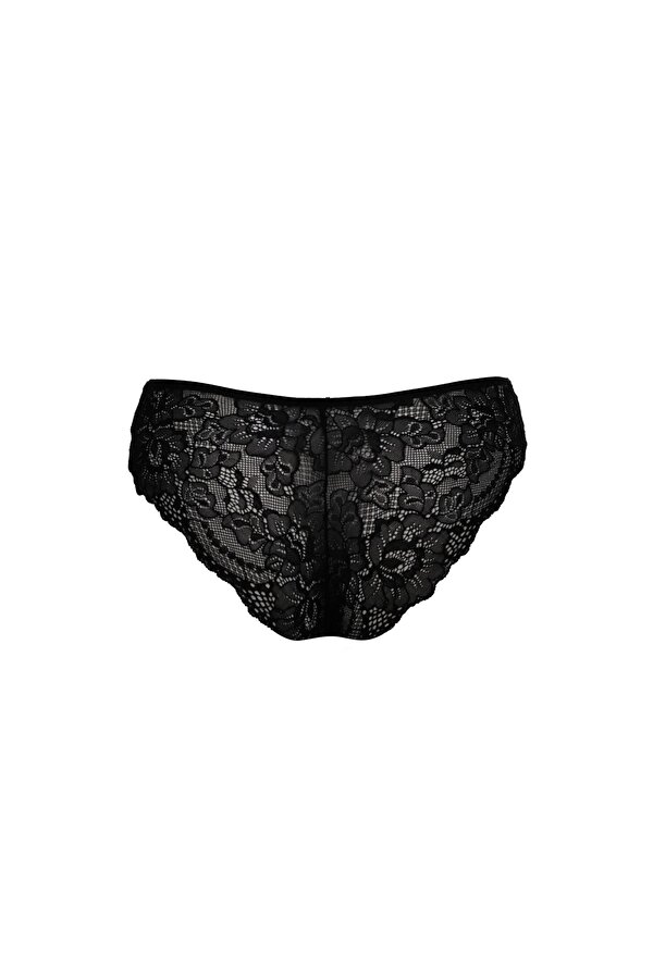 Eros Düz Cup Dantel Detaylı Kulaklı Sütyen Takım