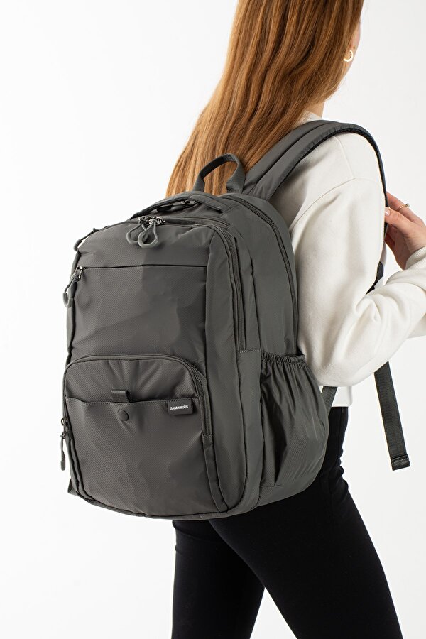 Rky SERENITY Sanmorris Unisex Çok Bölmeli Suya Dayanıklı Paraşüt Kumaş Laptop Bölmeli Okul ve Günlük Sırt Çantası