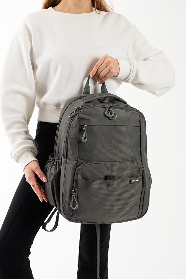 Rky SERENITY Sanmorris Unisex Çok Bölmeli Suya Dayanıklı Paraşüt Kumaş Laptop Bölmeli Okul ve Günlük Sırt Çantası