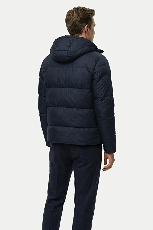 D1fference Jel Elyaf Dolgulu Kapüşonlu Şişme Erkek Mont  İçi Astarlı Kışlık Spor Mont – Cepli