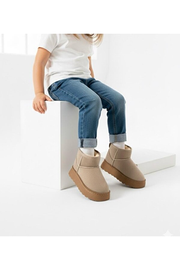 Daxtors D714 Günlük Ortopedik Çocuk Kürklü Bot