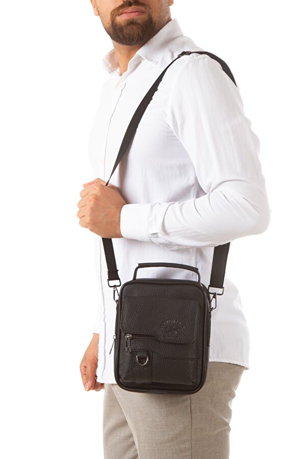 Newish Polo NEWİSH POLO 950 ERKEK EL ÇANTASI POSTACI ÇANTASI JEEP MODEL SİYAH