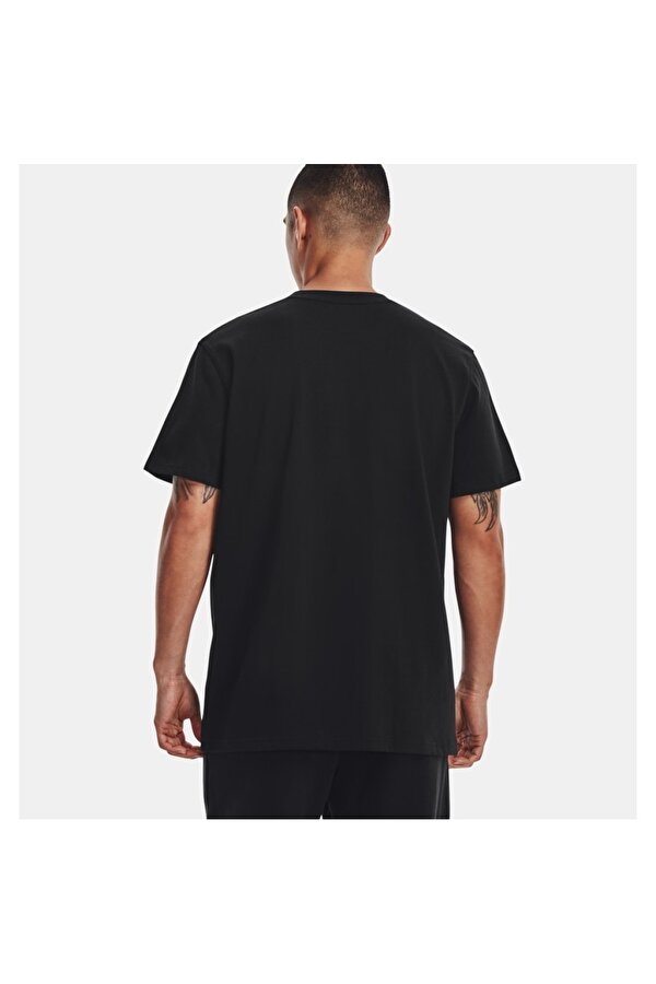 Under Armour Logo Embroidered Heavyweight Erkek Siyah Tişört