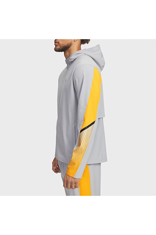 Under Armour Velociti Storm Hooded Erkek Gri Kapüşonlu Ceket