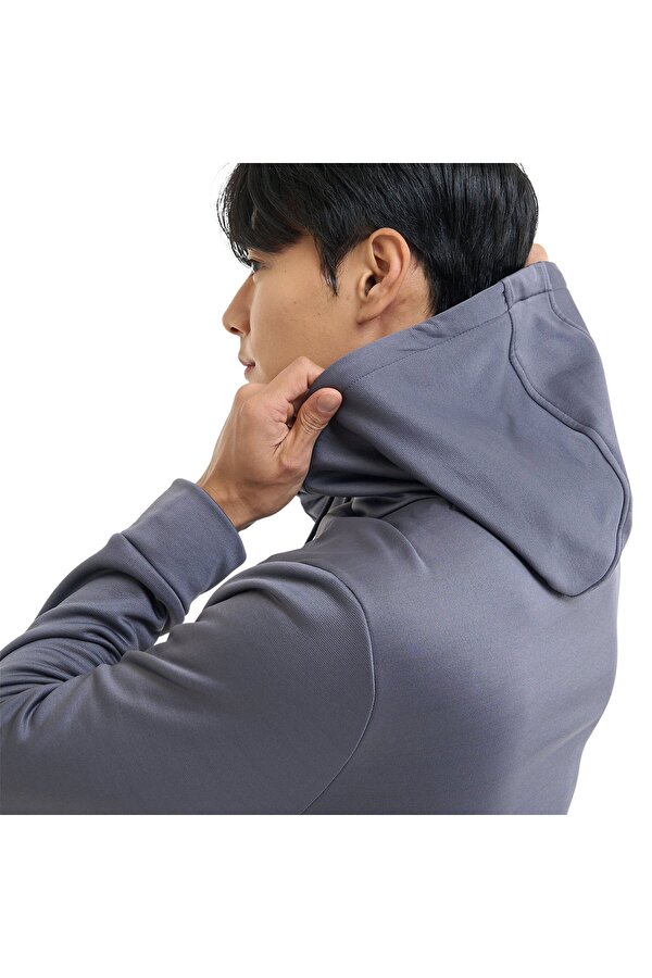 Under Armour Armour Fleece Erkek Gri Kapüşonlu Sweatshirt