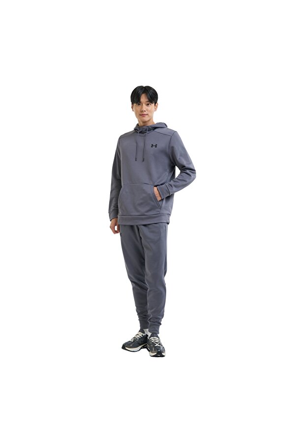 Under Armour Armour Fleece Erkek Gri Kapüşonlu Sweatshirt