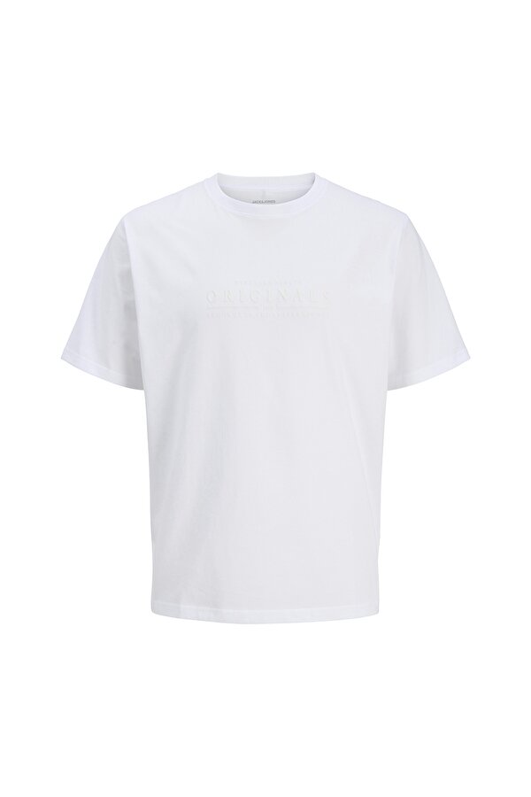 Jack & Jones Jack&Jones Cat Skills Minimal Erkek Beyaz Tişört