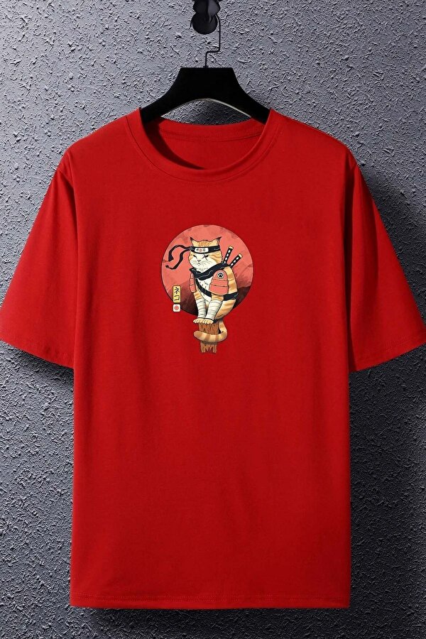 Unisex Shinobi Baskılı T-shirt - 3 Al 1 Öde