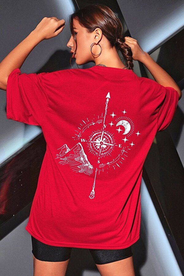Unisex Pusula Baskılı T-shirt - FLO 3 Al 1 Öde