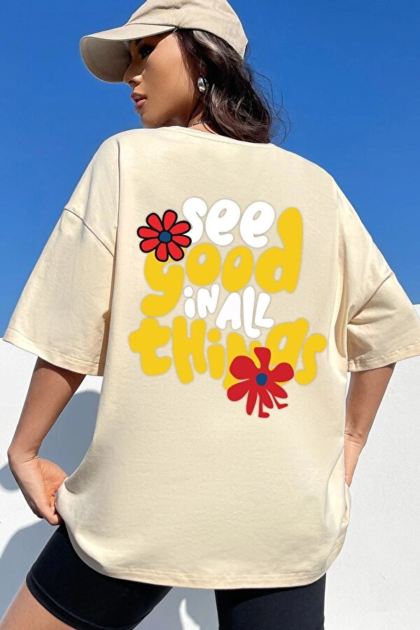 Unisex Good Things Tasarım T-shirt - 3 Al 1 Öde