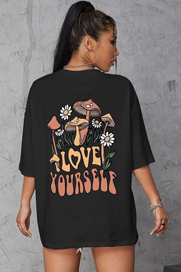 Unisex Love Yourself Baskılı T-shirt - 3 Al 1 Öde